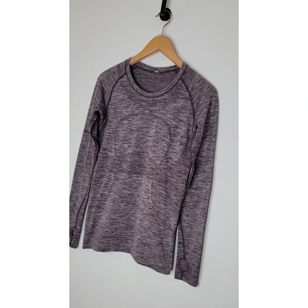 Lululemon Swiftly Tech Long Sleeve Shirt Women's Size 8 Heather Purple